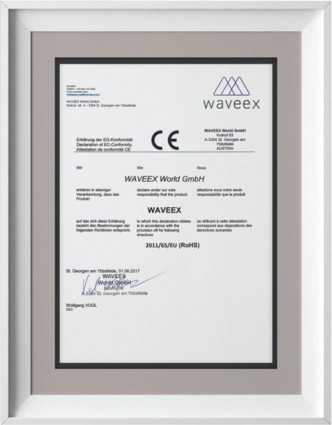 Chứng nhận CE của Waveex